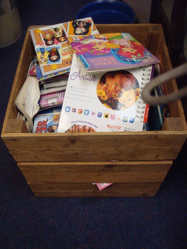 Small Crate With Kids Books