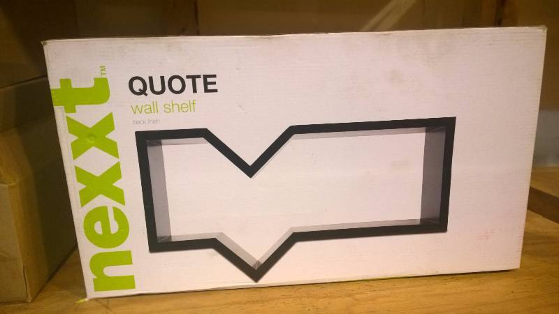lot 43 image: Nexxt Quote Wall Shelf