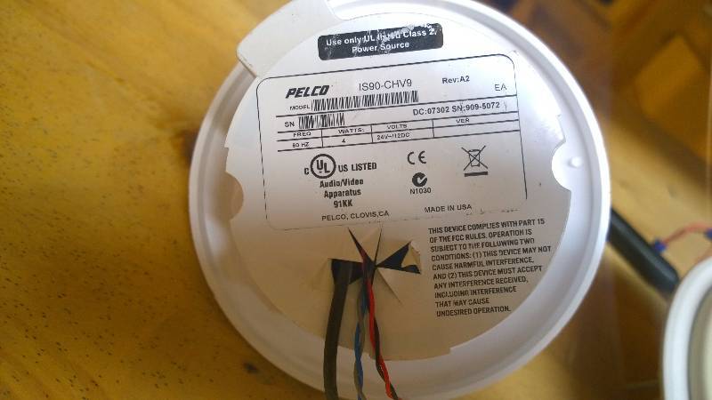 lot 15 image: 2 Pelco Security Cameras