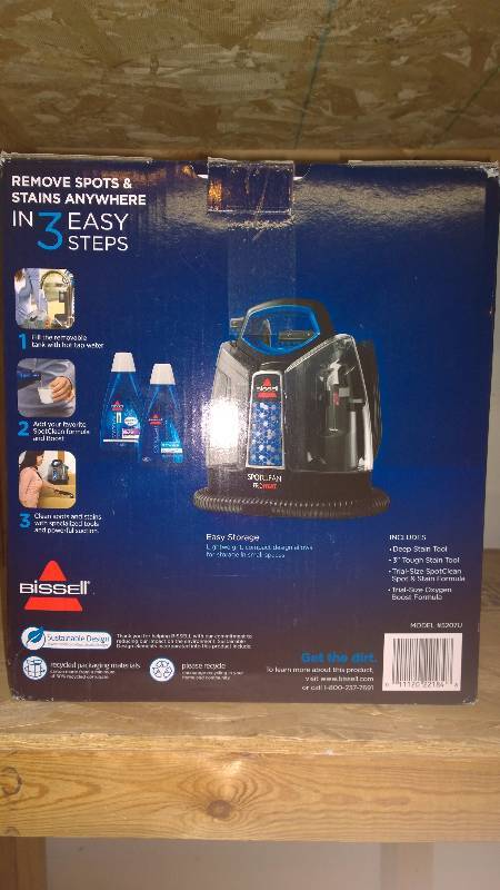 lot 1 image: Bissel SpotClean ProHeat Carpet Cleaner Retail Value $99.99