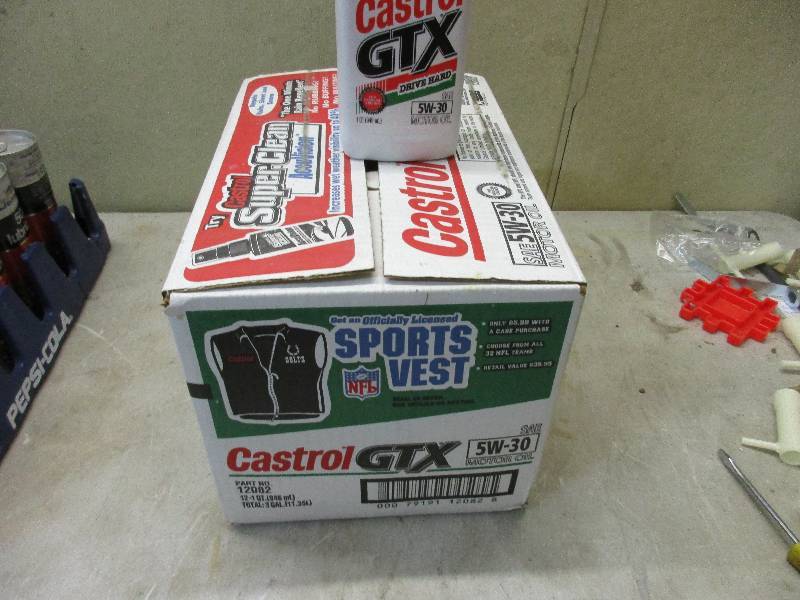 12 qts of Castrol oil