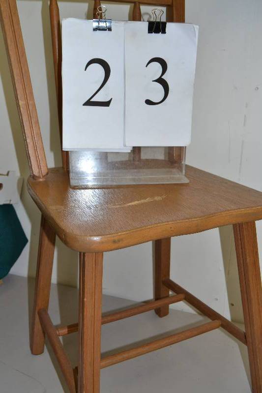 lot 23 image: Wooden chair