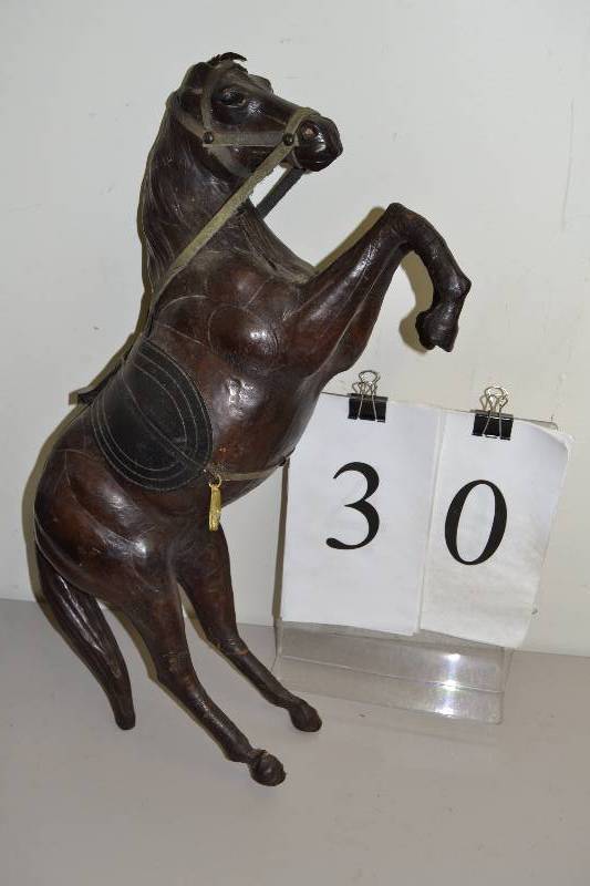 lot 30 image: Leather horse
