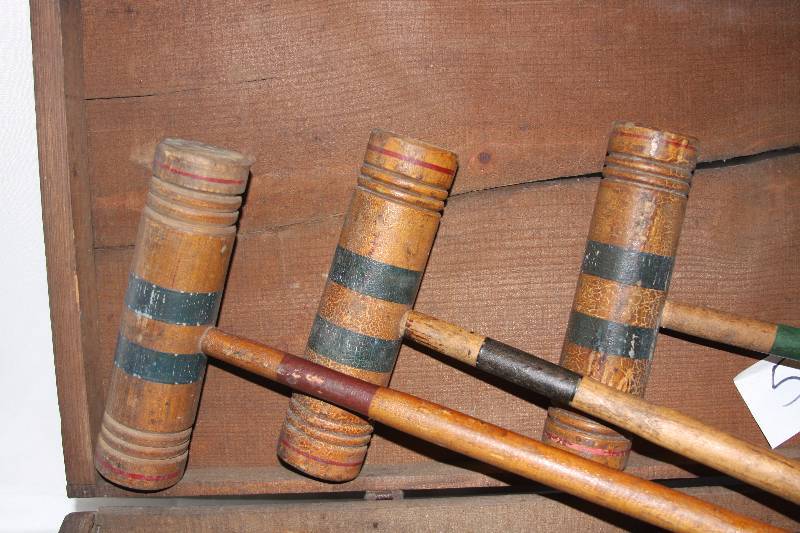 Antique Croquet Set