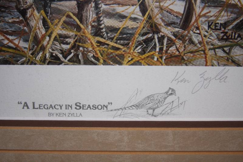 1982 Pheasant Habitat Print