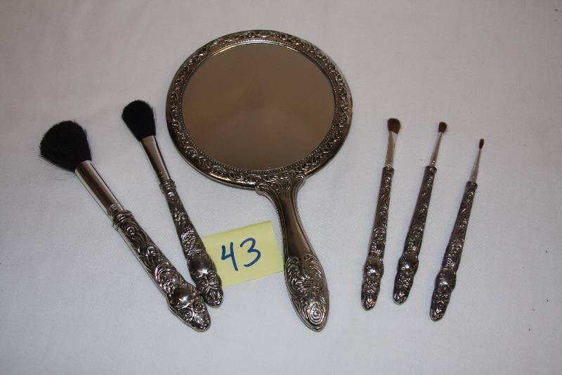 Silver Plate Dresser Set