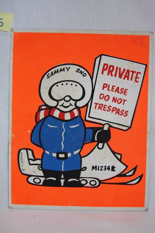 Snowmobile Signs