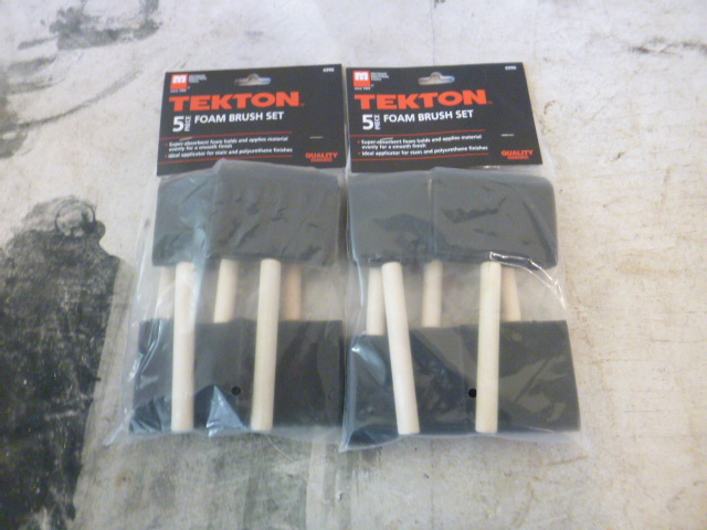 2 Packs of Tekton Foam Brushes