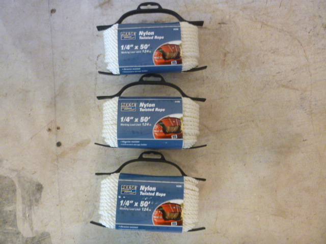 3 Spools of Reese Nylon Twisted Rope