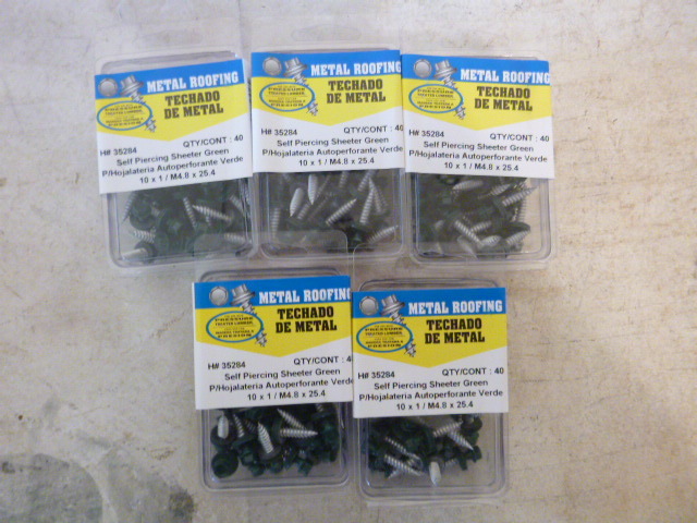 5 Packs of Self-Piercing Sheeter Screws
