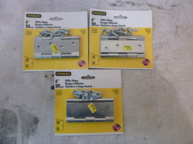 3 Packs of Stanley Utility Hinges
