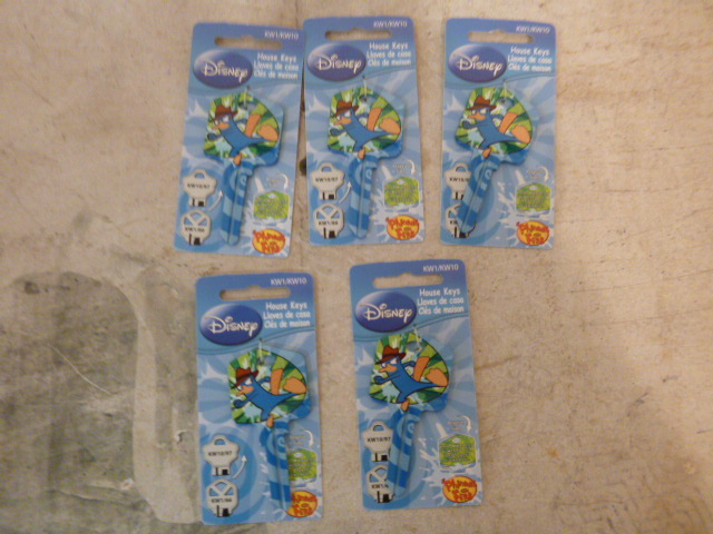5 Disney House Keys
