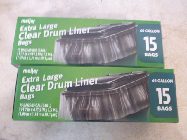 2 Boxes of Meijer Drum Liners