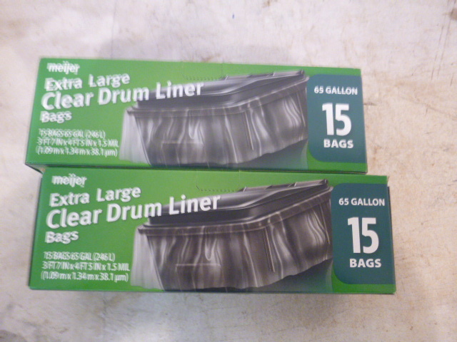 2 Boxes of Meijer Drum Liners