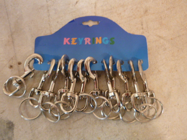 12 BR Tools Die Cast Swivel Snap Key Chains