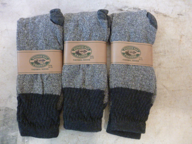 3 Pair of Hudson Bay Thermal Socks