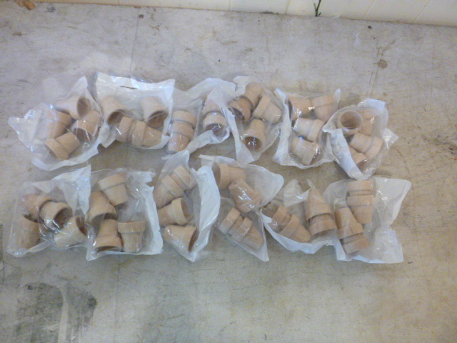 12 Bags of Hilman Small Wooden FlowerHerb Pots