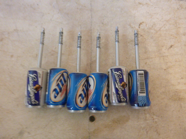 6 Beer Can Bobbers