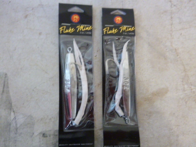 2 Hurricane Fluke Mine White Lures