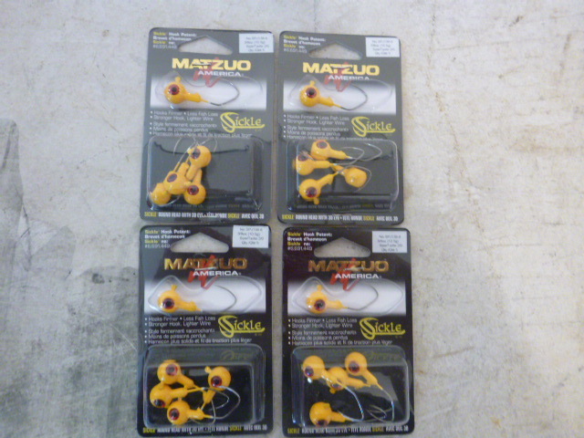 4 Packs of Matzuo Sickle Jig Heads