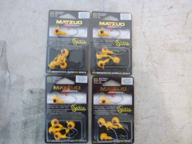 4 Packs of Matzuo Sickle Jig Heads