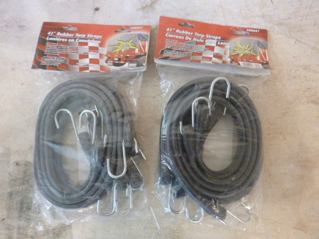 2 Packs of Erickson 41 Rubber Tarp Straps