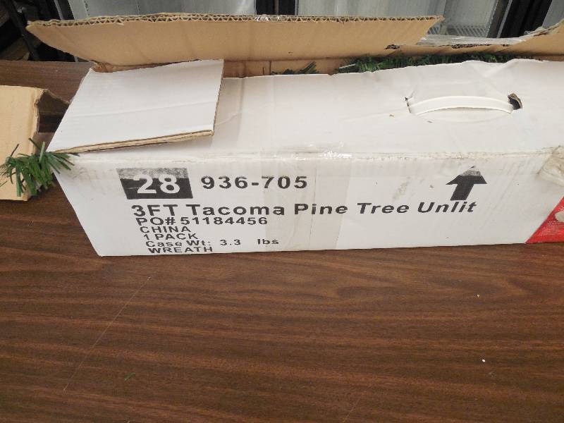 3 FOOT TACOMA PINE TREE UNLIT