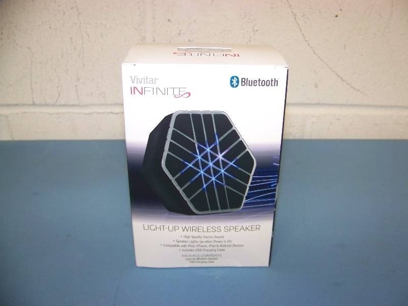 lot 30 image: Vivitar, Infinite, Light-Up Wireless Speaker with Bluetooth technology - BRAND NEW