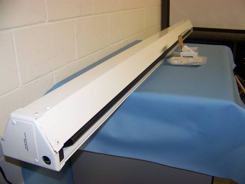 lot 26 image: Da-Lite, Cosmopolitan, Powered, Projection  Movie Screen with Somfy Control