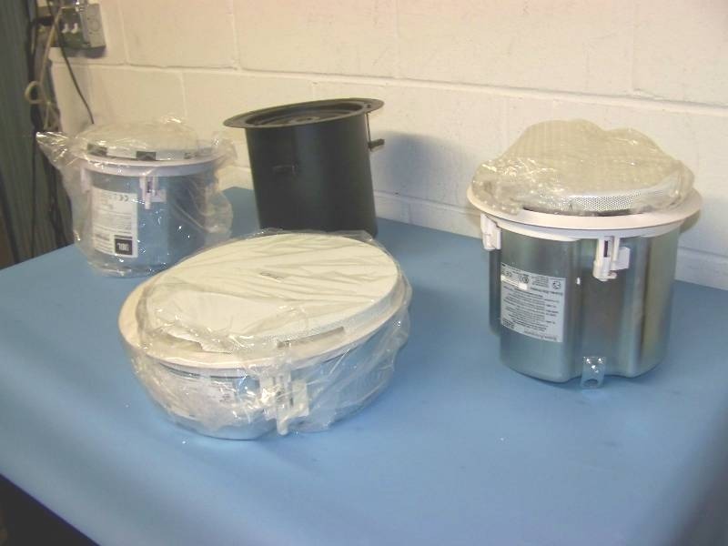 lot 71 image: (4) Single, In-Ceiling  Ceiling, Recessed Speakers  Loudspeakers - BRAND NEW