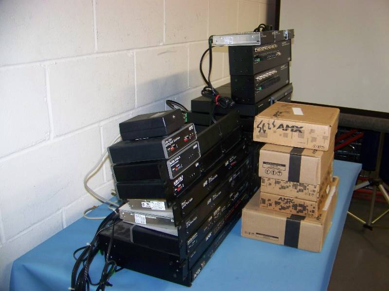 lot 40 image: LARGE lot of AMX  Panja Power Supplies, Interface Units, Controllers and more