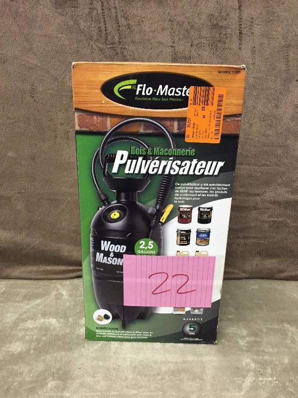 Wood and Masonry Sprayer Used