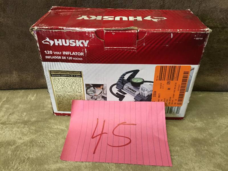 Husky 120 volt Inflator not tested