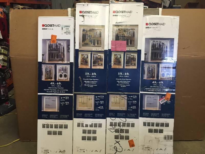 Lot of assorted Closetmaid shelves