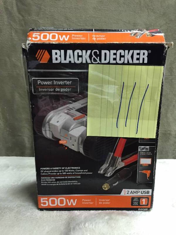 Black and Decker Inverter 500 Watts