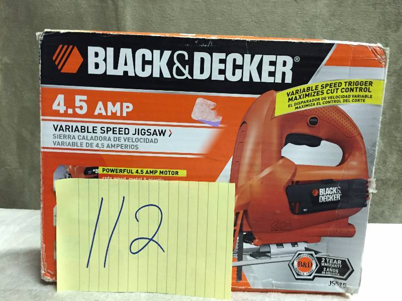 Black and Decker 4.5 Variable Speed Jigsaw