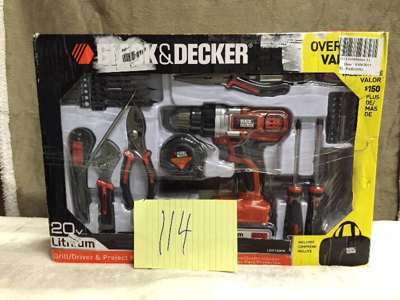 Black and Decker LDX120PK Tool Set