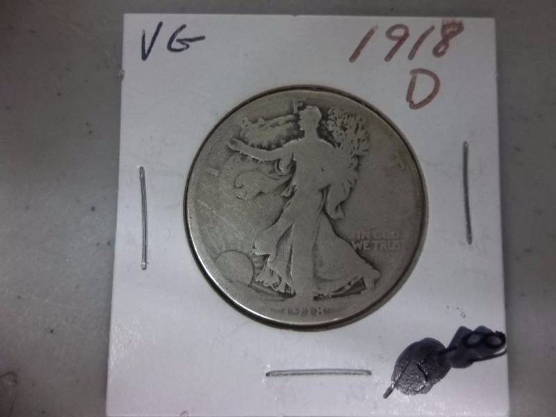 1918 D Walker Half Dollar