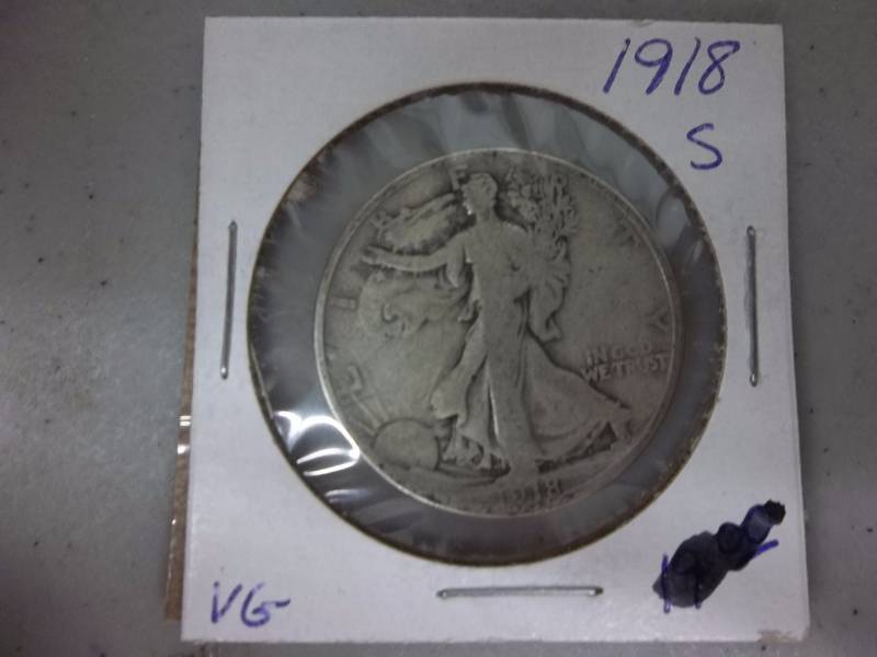 1918 S Walker Half Dollar