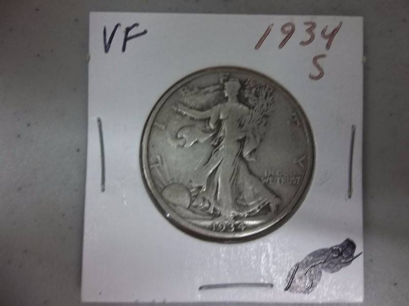 1934 S Walker Half Dollar