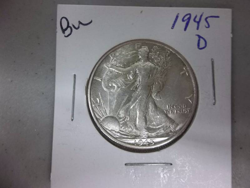 1945 D Walker Half Dollar  BU