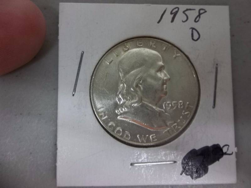 1958 D Franklin Half Dollar BU