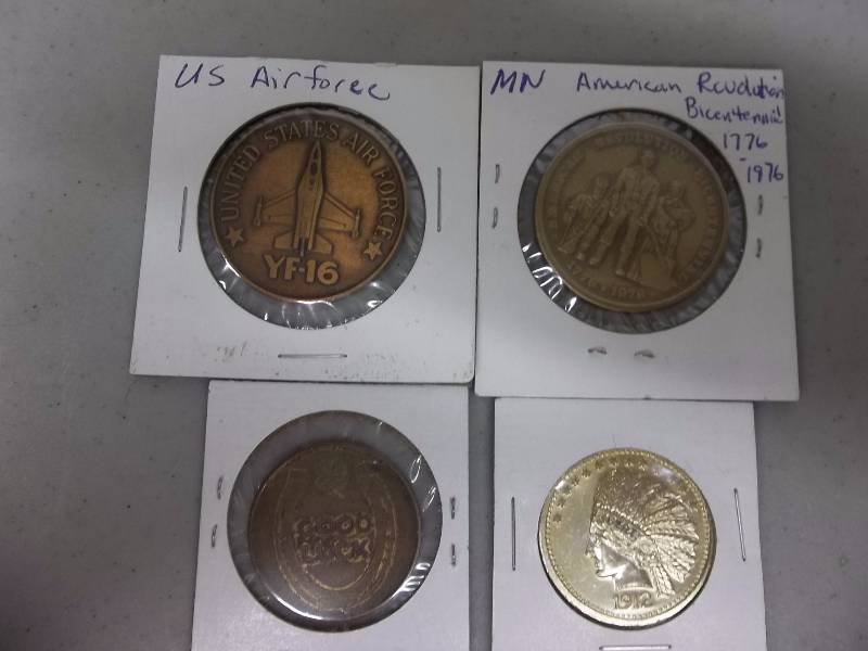 USAF, Mn American Revolution, $10 Gold Piece Replica, Good Luck Token (Commemoratives Coins)