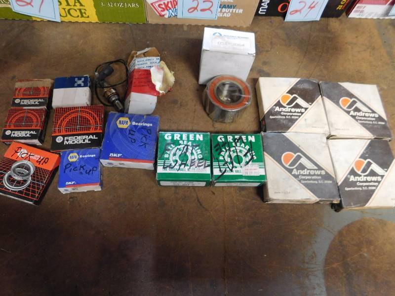 lot 20 image: large lot of different bearings NOS and oxygen sensor
