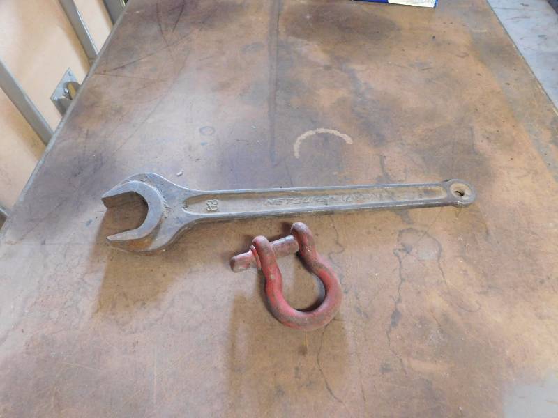 lot 36 image: large vintage wrench and connector ring