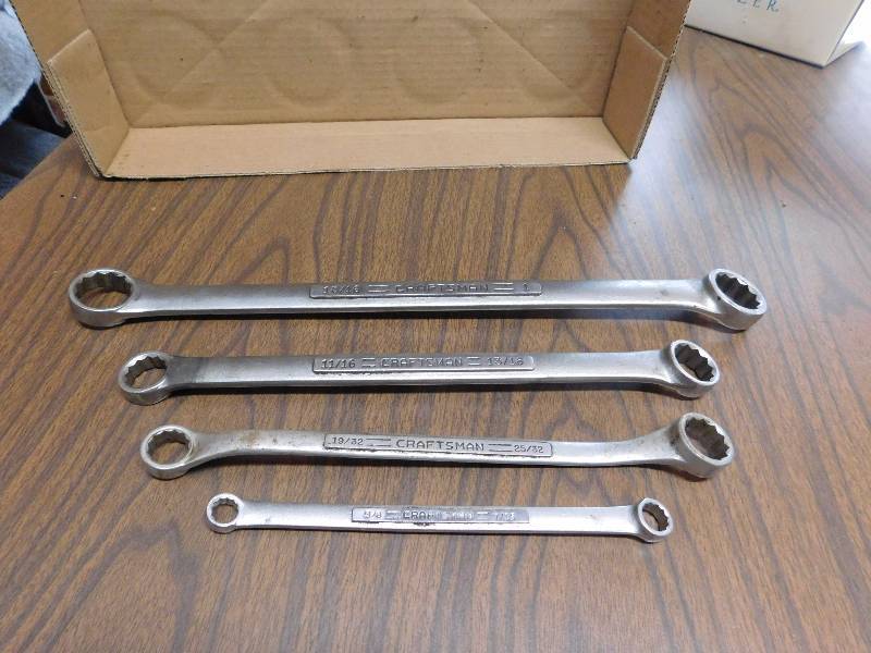 lot 67 image: 4 standard Craftsman wrenches see photos