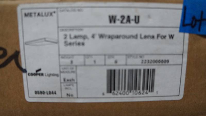lot 67 image: Lot of 3 NIB Metalux Cooper Lighting Covers