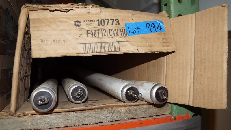lot 99 image: Lot of 3 Partial NIB HO & WM T12 Fluorescent Bulbs