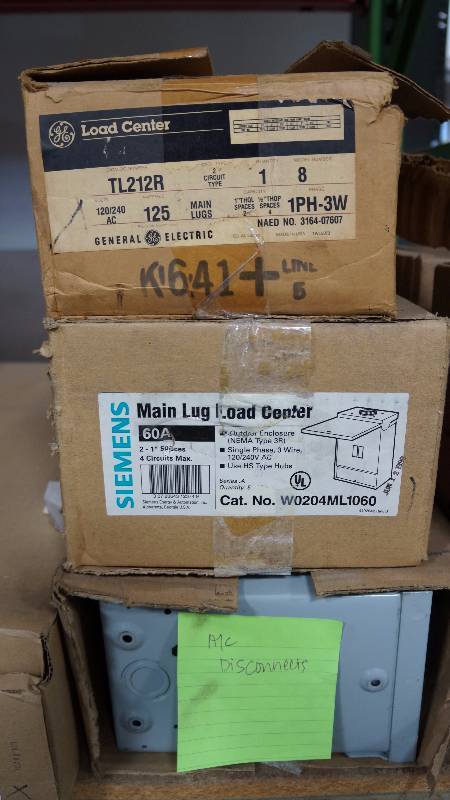 lot 171 image: Lot of 11 NIB Load Centers - Mixed Lot