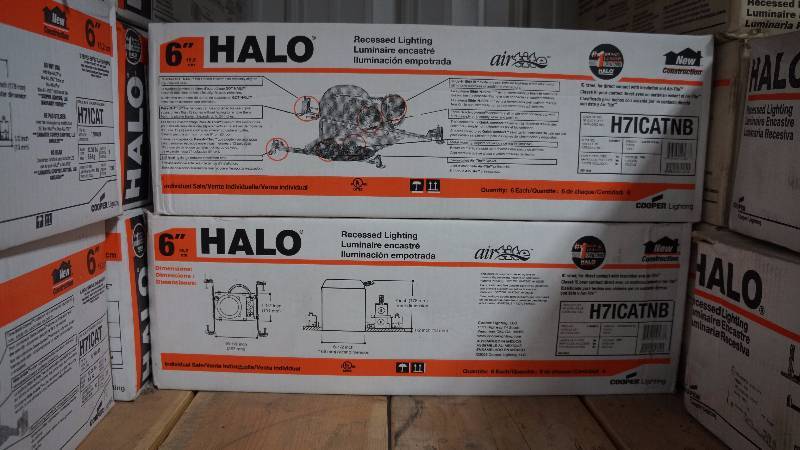 lot 50 image: 2 Boxes of 6 Qty H27T Non-Insulated Ceilings 6 Recessed Housing